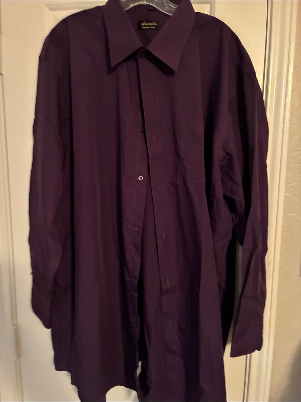 Avanti Select Men's Deep Plum Dress Shirt — Spread Collar
